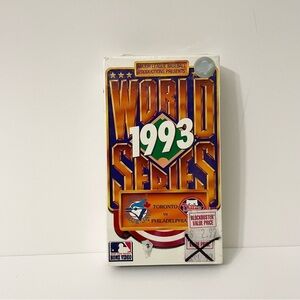 World Series 1993 Toronto Blue Jays Vs Philadelphia Phillies VHS Tape Baseball